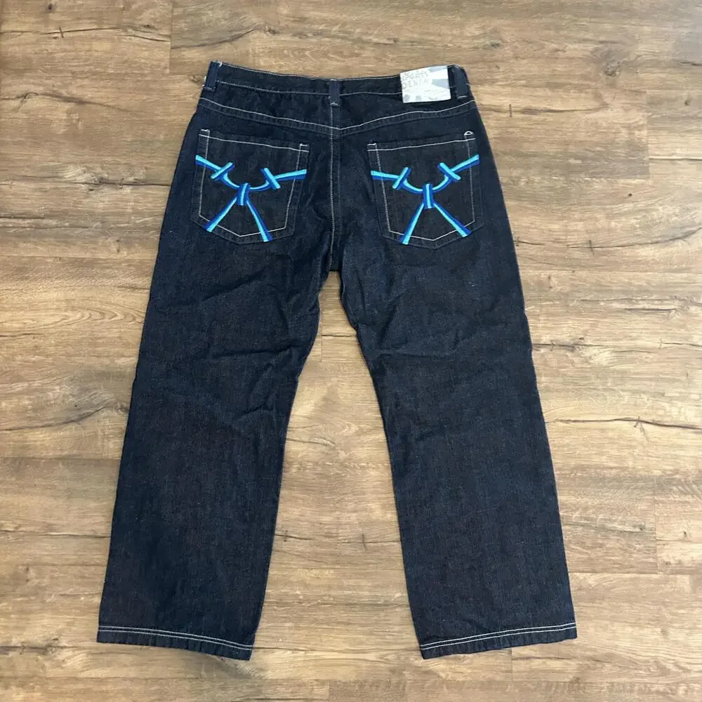 U.T. Sports Jeans Mens 40 Blue Dark Wash Relaxed Fit Straight Denim 5 Pocket